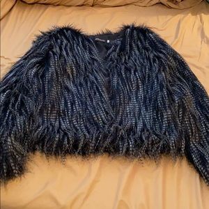 Faux fur jacket